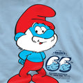 Light Blue - Pack Shot - The Smurfs Unisex Adult Papa Smurf Anniversary T-Shirt