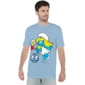 Light Blue - Side - The Smurfs Unisex Adult Smurfette Anniversary T-Shirt