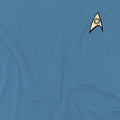 Carolina Blue - Side - Star Trek Unisex Adult Science Uniform T-Shirt