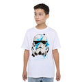 White - Side - Star Wars Childrens-Kids Stormtrooper Cuts T-Shirt