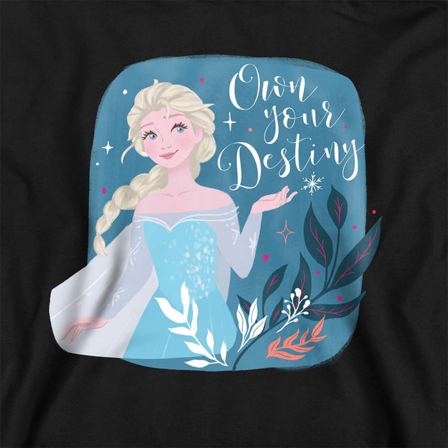 Black - Back - Frozen Childrens-Kids Own Your Destiny Elsa Hoodie
