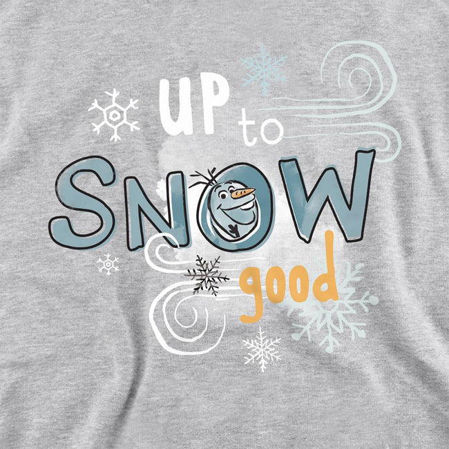 Athletic Heather - Back - Frozen Childrens-Kids Is Up To Snow Good Olaf Heather Hoodie