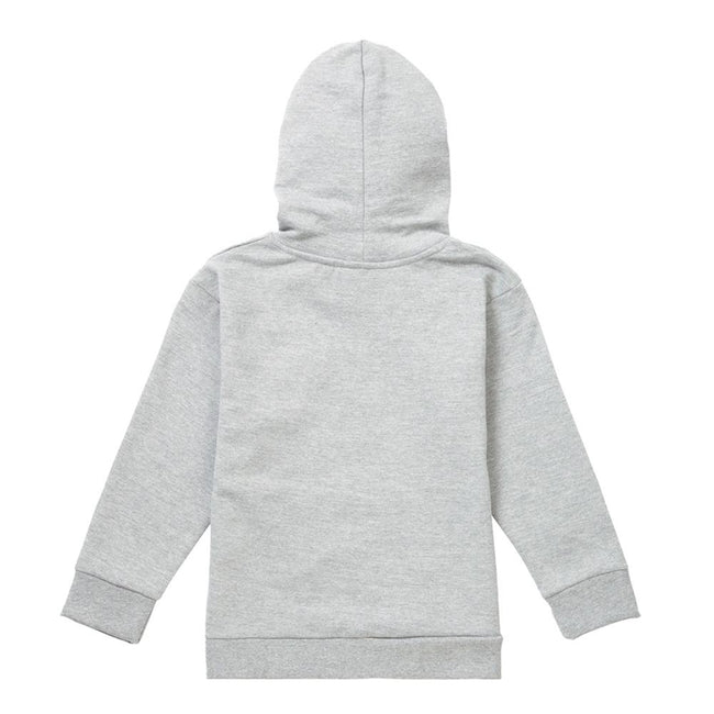 Athletic Heather - Side - Frozen Childrens-Kids True At Heart Elsa Silhouette Heather Hoodie