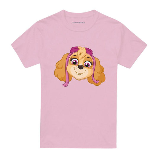 Pink - Front - Paw Patrol Unisex Adult Skye Grin T-Shirt