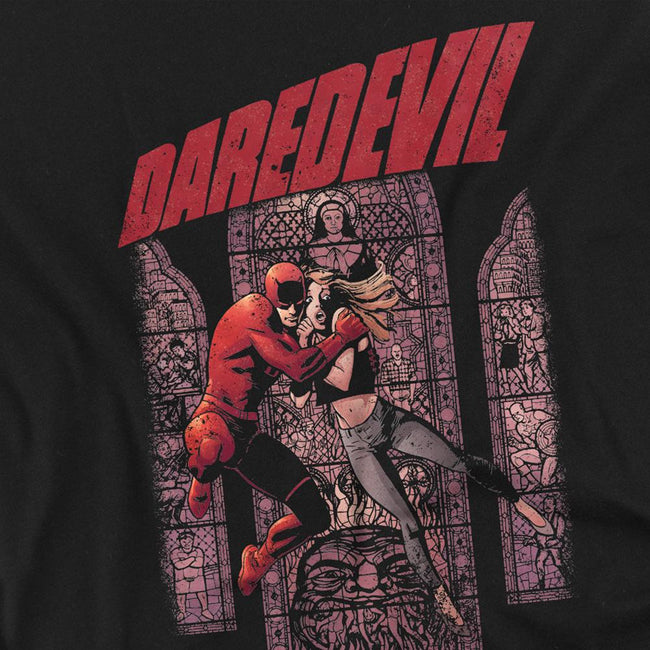 Black - Back - Daredevil Unisex Adult Born Again Comic Cover T-Shirt