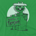 Kelly Green - Side - Sesame Street Unisex Adult Keepin It Trashy T-Shirt