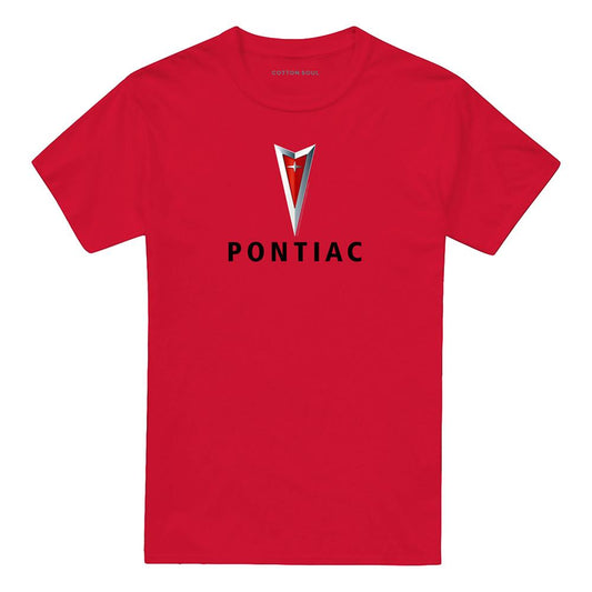Red - Front - Pontiac Unisex Adult Arrowhead T-Shirt