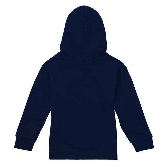 Navy - Back - AC-DC Childrens-Kids Leopard Print Pull Over Hoodie