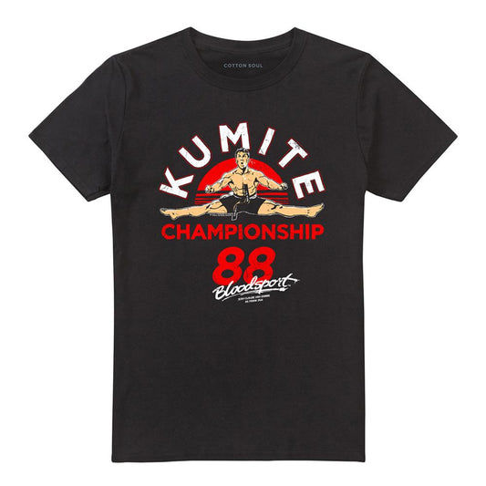 Black - Front - Bloodsport Unisex Adult Championship 88 T-Shirt