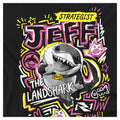Black - Side - Marvel Rivals Unisex Adult Jeff the Land Shark Marker T-Shirt