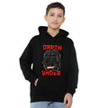 Black - Front - Star Wars Childrens-Kids Kawaii Darth Vader Hoodie