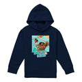 Navy - Front - Moana Childrens-Kids Aventures In Oceania Maui Hoodie