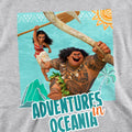 Athletic Heather - Side - Moana Childrens-Kids Aventures In Oceania Maui Hoodie