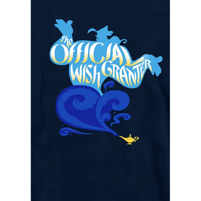 Navy - Side - Aladdin Childrens-Kids Official Wish Granter Genie Pullover Hoodie