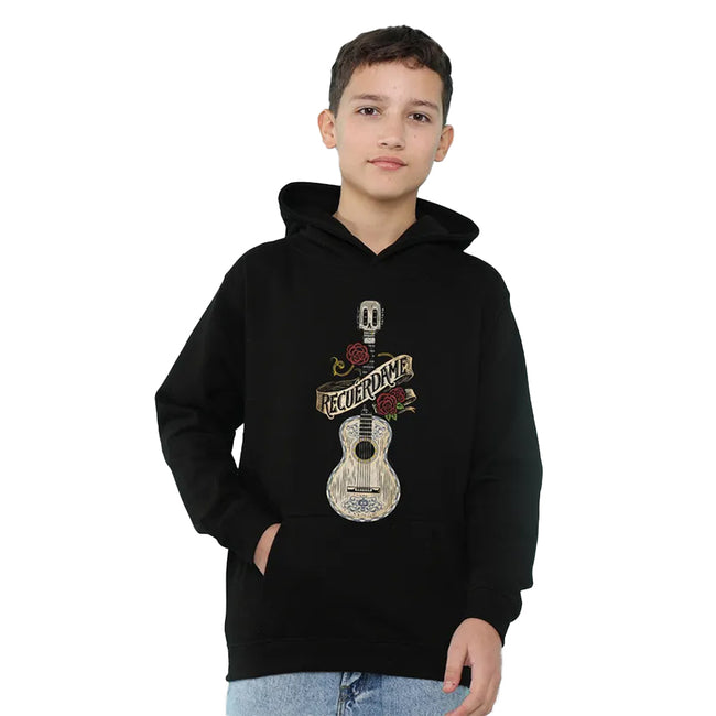 Black - Lifestyle - Coco Childrens-Kids Recuerdame Famous Guitar Ernesto de la Cruz Hoodie