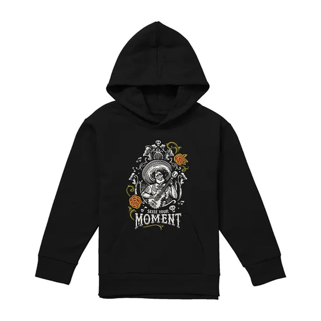 Black - Front - Coco Childrens-Kids Seize Your Moment Ernesto de la Cruz Hoodie