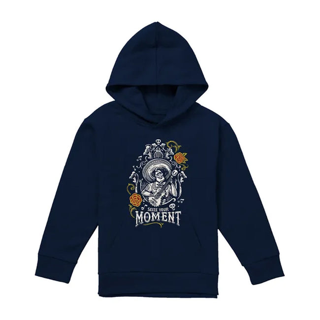 Navy - Front - Coco Childrens-Kids Seize Your Moment Ernesto de la Cruz Hoodie