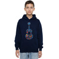 Navy - Side - Coco Childrens-Kids Ernesto Miguel Hector Colourful Guitar Hoodie