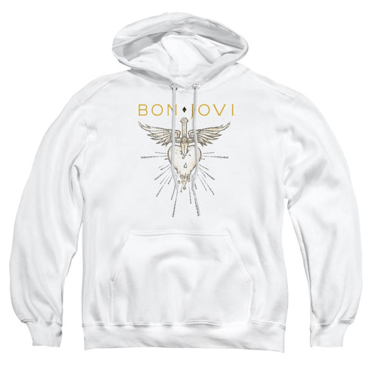 White - Front - Bon Jovi Unisex Adult Greatest Hits Hoodie