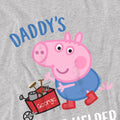 Heather Grey - Side - Peppa Pig Childrens-Kids Daddy's Little Helper T-Shirt