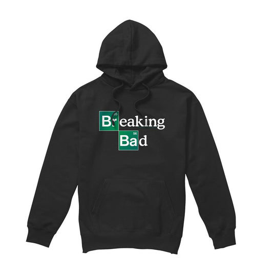 Black - Front - Breaking Bad Unisex Adult Logo Hoodie