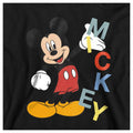 Black - Side - Mickey Mouse Childrens-Kids Name Hoodie
