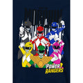 Navy - Side - Power Rangers Childrens-Kids It's Morphin Time Heather Pullover Hoodie