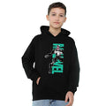 Black - Side - Venom Childrens-Kids Emerge Pull Over Hoodie