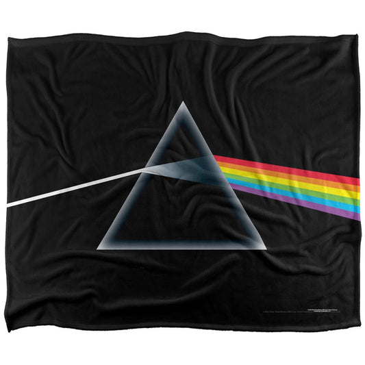 Black-Multicoloured - Front - Pink Floyd Dark Side Of The Moon Silky Supersoft Blanket