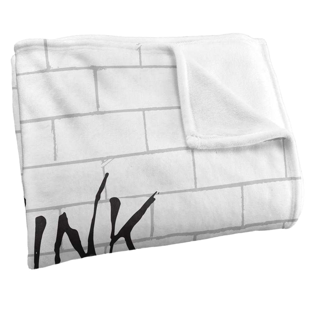 White-Black - Side - Pink Floyd The Wall Silky Album Cover Supersoft Blanket