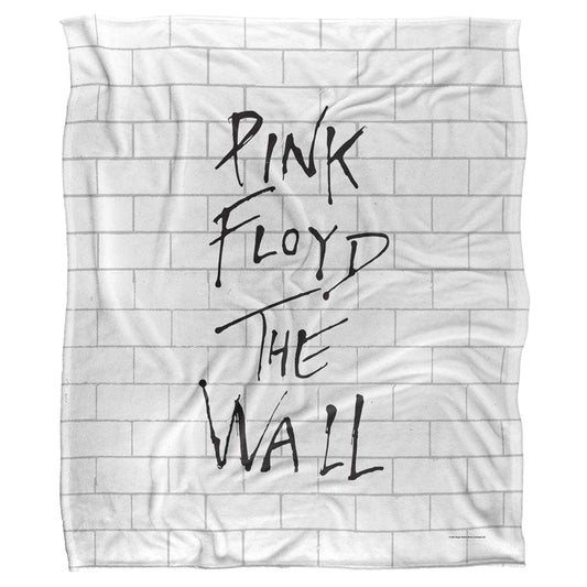 White-Black - Front - Pink Floyd The Wall Silky Album Cover Supersoft Blanket