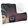 Multicoloured - Side - Squid Game 3 Silky Poster Supersoft Blanket