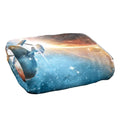 Blue-Multicoloured - Side - Star Trek Final Frontier Silky Supersoft Blanket