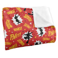 Multicoloured - Back - Asterix Big Fight Silky Obelix Supersoft Blanket