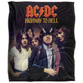 Multicoloured - Front - AC-DC Highway To Hell Silky Supersoft Blanket