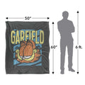 Grey-Yellow - Lifestyle - Garfield Rad Silky Supersoft Blanket
