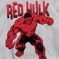 Athletic Heather - Side - Marvel Childrens-Kids Red Hulk Cracked Pull Over Hoodie
