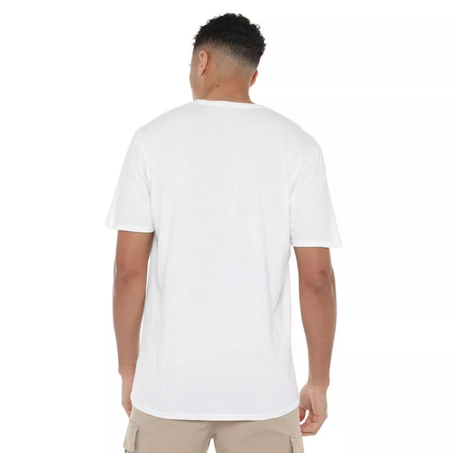 White - Back - Jaws Mens Punk Poster T-Shirt