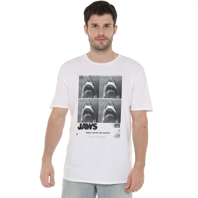 White - Lifestyle - Jaws Mens 1975 Copier T-Shirt
