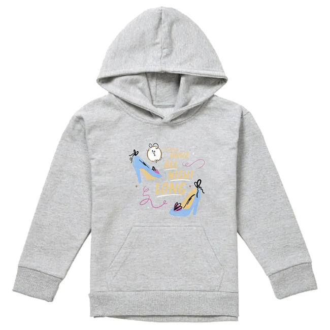 Athletic Heather - Front - Cinderella Childrens-Kids I Could Dance All Night Long Glass Slippers Heather Hoodie