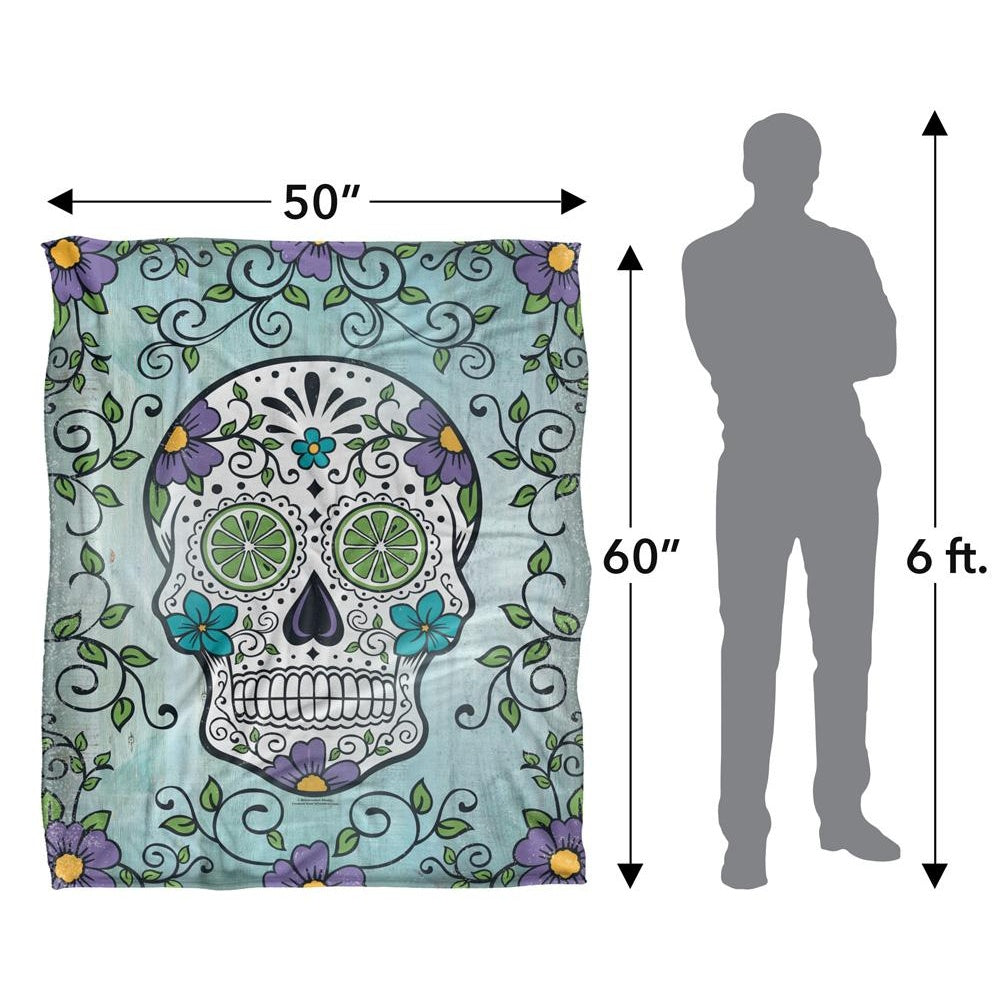 Multicoloured - Lifestyle - Retrorocket Studio Silky Skull Supersoft Blanket