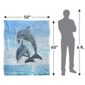 Multicoloured - Lifestyle - Royce McClure Silky Dolphin Jumpers Supersoft Blanket