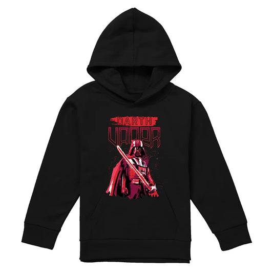 Black - Front - Star Wars Childrens-Kids Darth Vader Paint Hoodie