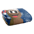 Blue-Brown-White - Back - South Park Silky Christmas Mr Hankey Supersoft Blanket