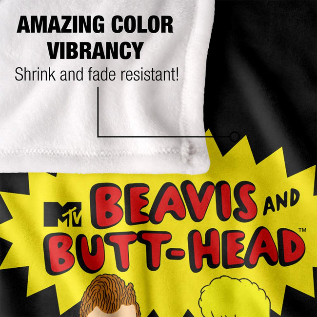 Multicoloured - Lifestyle - Beavis & Butthead Silky Sofa Supersoft Blanket