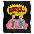 Multicoloured - Front - Beavis & Butthead Silky Sofa Supersoft Blanket