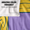 Purple-Yellow - Lifestyle - Friends Silky Door Supersoft Blanket