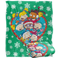 Multicoloured - Back - Rugrats Silky Group Christmas Supersoft Blanket