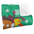 Multicoloured - Side - Rugrats Silky Group Christmas Supersoft Blanket