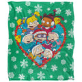 Multicoloured - Front - Rugrats Silky Group Christmas Supersoft Blanket